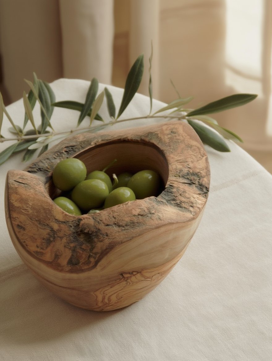 Natural Olive Wood Bowl