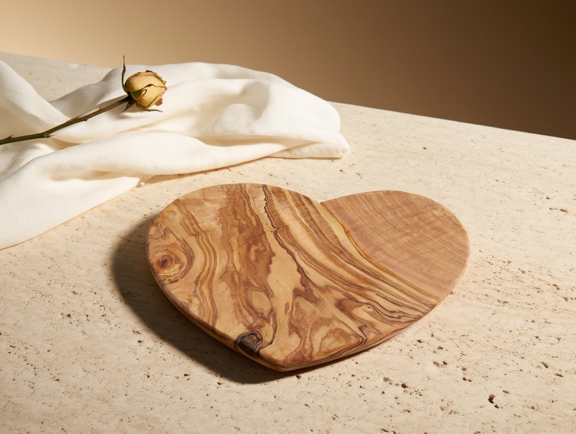 Heart Olive Wood Board